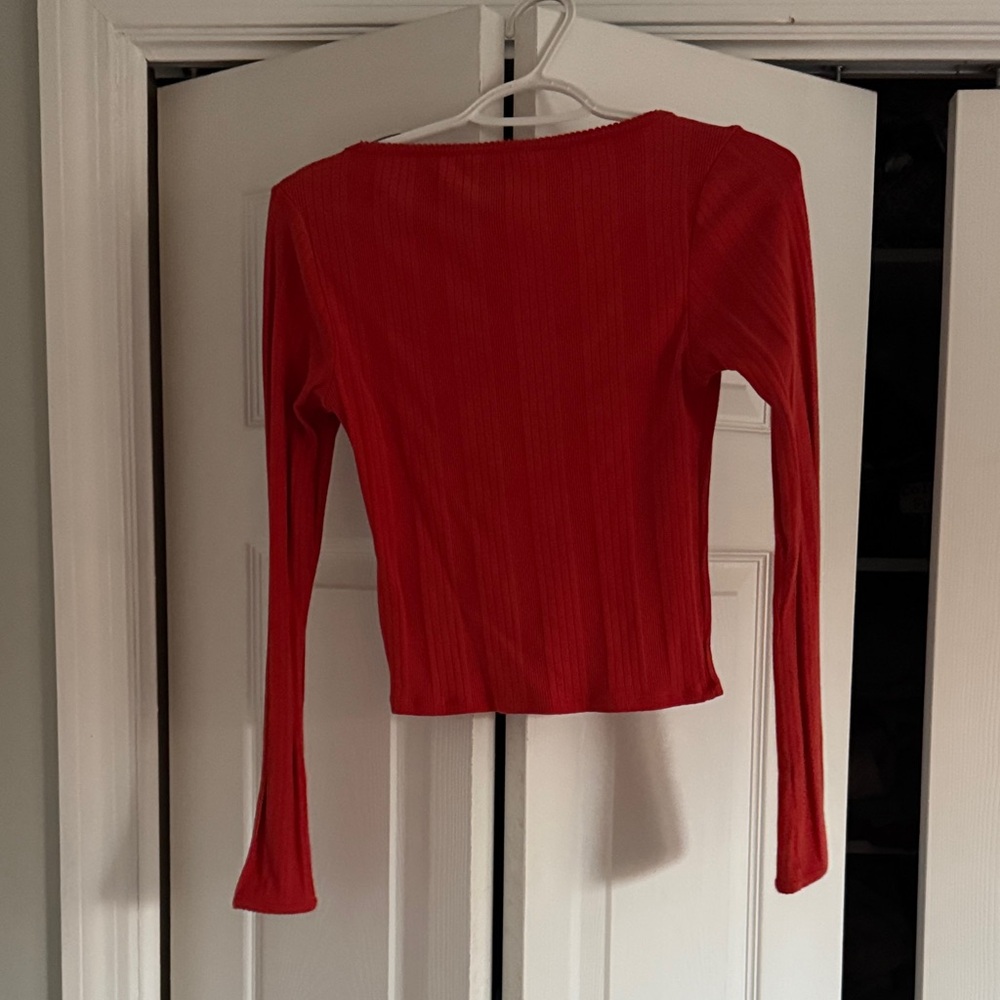 Urban Outfitters Scarlet Square Neck Long Sleeve Top - Picture 4 of 4